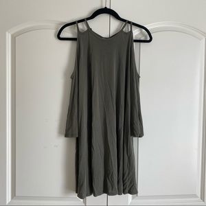 Olive Open Shoulder Shift Nordstrom Dress